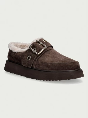 Obrázek produktu Inuikii pantofle dámské semišové Micro Buckle hnědá