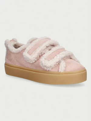 Obrázek produktu Inuikii Shearling Low Velcro Pastelle sneakers boty dámské semišové růžová
