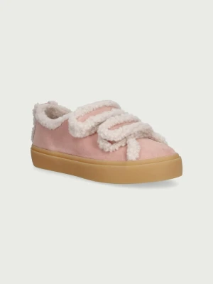Obrázek produktu Inuikii SHEARLING LOW VELCRO PASTELLE sneakers boty dětské semišové růžová