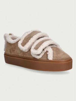 Obrázek produktu Inuikii Shearling Low Velcro sneakers boty dámské semišové béžová