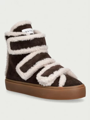 Obrázek produktu Inuikii Shearling Velcro High sneakers boty dámské semišové hnědá