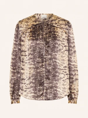 Obrázek produktu Isabel Marant Košilová Halenka Laraya Z Hedvábí béžová / černošedá