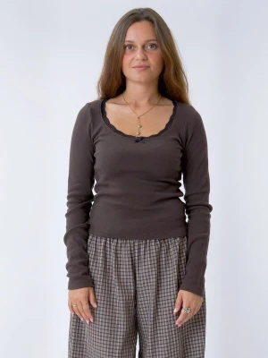 Obrázek produktu ITS MAY Top ' Lace ' hnědá