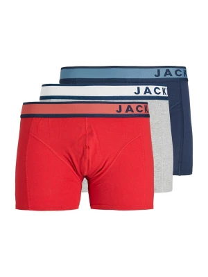 Obrázek produktu JACK & JONES Boxerky 'JACDenver' marine modrá / světle šedá / šedý melír / tmavě červená