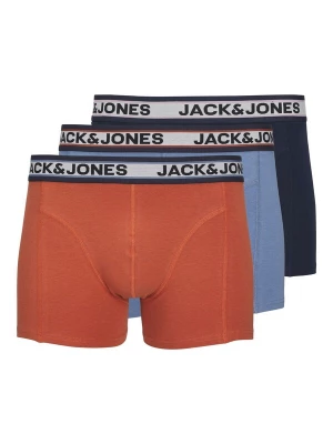 Obrázek produktu JACK & JONES Boxerky 'JACMarco' světlemodrá / tmavě modrá / světle šedá / tmavě oranžová