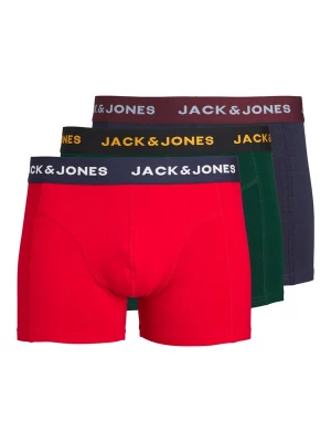 Obrázek produktu JACK & JONES Boxerky 'JWHJAMES' tmavě modrá / tmavě zelená / jasně červená / bílá