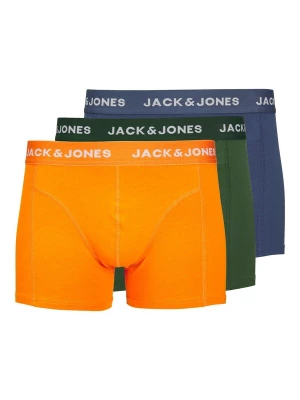 Obrázek produktu JACK & JONES Boxerky 'Kex' tmavě modrá / tmavě zelená / oranžová / bílá