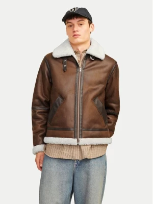 Obrázek produktu Jack & Jones Bunda z imitace kůže Cole Aviator 12261819 Hnědá Regular Fit