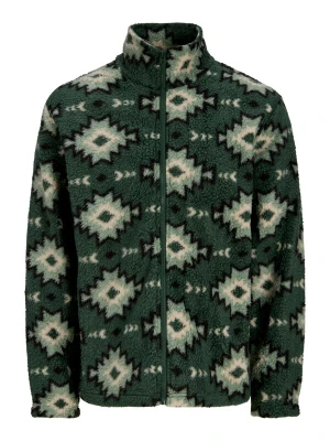 Obrázek produktu JACK & JONES Fleecová mikina 'JORSEBASTIAN' zelená / tmavě zelená