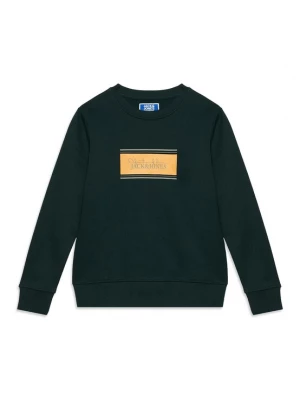 Obrázek produktu Jack & Jones Junior Mikina 'JJBUSTER' tmavě béžová / tmavě zelená / oranžová