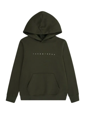 Obrázek produktu Jack & Jones Junior Mikina 'JJEStar' tmavě zelená / bílá