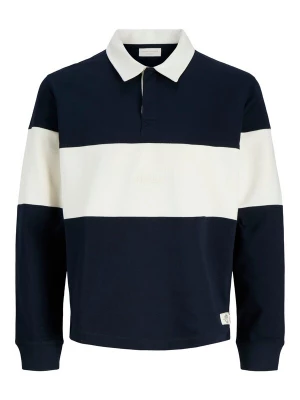 Obrázek produktu Jack & Jones Junior Mikina 'JORFREDERIKSBERG' marine modrá / bílá