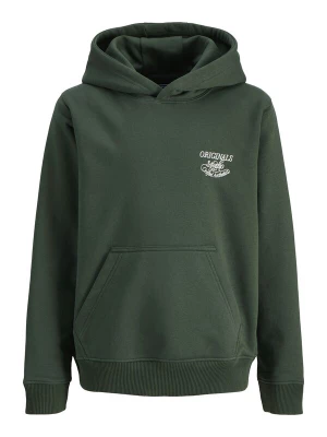 Obrázek produktu Jack & Jones Junior Mikina 'Niagara' tmavě zelená / bílá