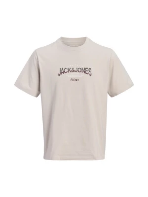 Obrázek produktu Jack & Jones Junior Tričko 'JCOTRACE' šedobéžová / vínově červená / bílá