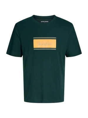 Obrázek produktu Jack & Jones Junior Tričko 'JJBUSTER' šedobéžová / tmavě zelená / jasně oranžová