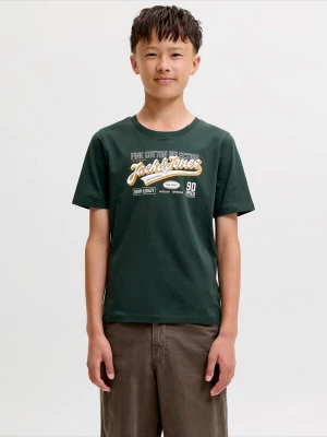 Obrázek produktu Jack & Jones Junior Tričko žlutá / tmavě zelená / bílá