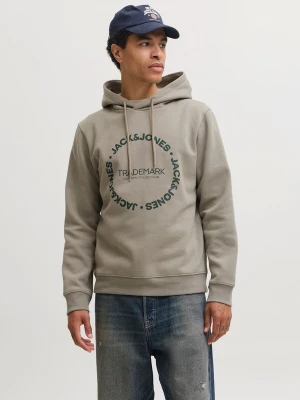 Obrázek produktu JACK & JONES Mikina 'JJBenson' šedobéžová / tmavě zelená