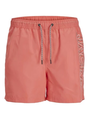 Obrázek produktu JACK & JONES Plavecké šortky 'JPSTFiji' korálová / černá / bílá