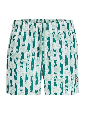 Obrázek produktu JACK & JONES Plavecké šortky 'JPSTMaui' mátová / pastelově zelená / bílá