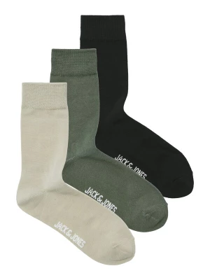 Obrázek produktu JACK & JONES Ponožky 'JACMAX' světle šedá / olivová / černá
