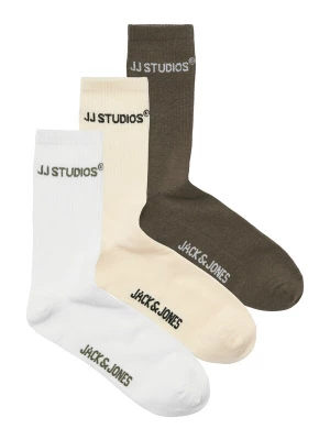 Obrázek produktu JACK & JONES Ponožky 'JACSOHO' béžová / hnědá / bílá
