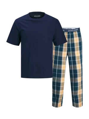 Obrázek produktu JACK & JONES Pyžamo dlouhé 'JACLUCA' krémová / námořnická modř / petrolejová