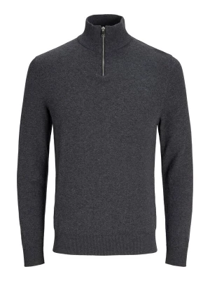 Obrázek produktu JACK & JONES Svetr 'JJEEMIL KNIT HALF ZIP' tmavě šedá