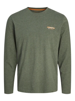 Obrázek produktu JACK & JONES Tričko 'JJALVIS' zelený melír / oranžová / bílá