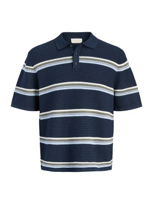 Obrázek produktu JACK & JONES Tričko 'JORMaine' noční modrá / chladná modrá / pastelová modrá / bílá