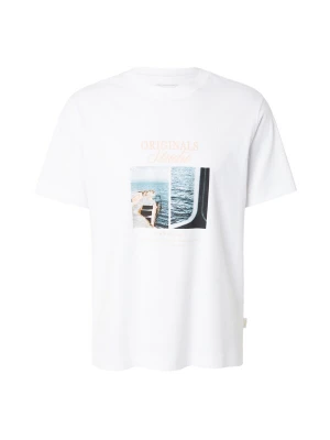Obrázek produktu JACK & JONES Tričko 'JORNORREBRO' marine modrá / světlemodrá / meruňková / bílá