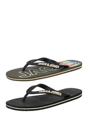 Obrázek produktu JACK & JONES Žabky krémová / antracitová / olivová