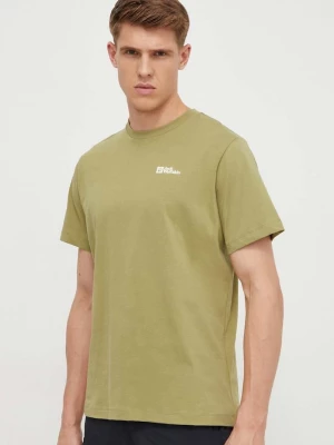 Obrázek produktu Jack Wolfskin Bavlněné tričko Jack Wolfskin Essential zelená