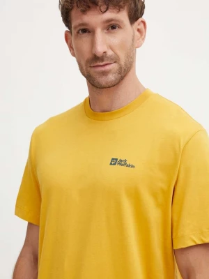Obrázek produktu Jack Wolfskin Bavlněné tričko Jack Wolfskin Essential žlutá