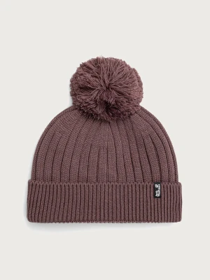 Obrázek produktu Jack Wolfskin čepice s bambulí s vlnou fialová