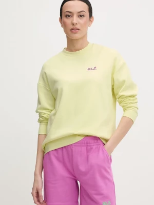 Obrázek produktu Jack Wolfskin mikina dámská bavlněná Celebrate The Paw žlutá