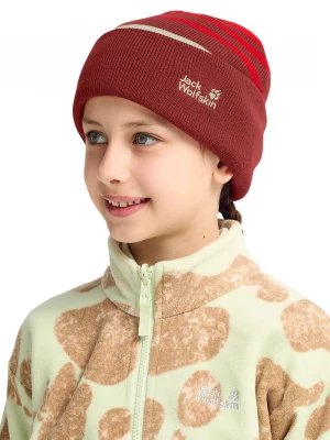 Obrázek produktu Jack Wolfskin pletená čepice dětská STRIPY KNIT červená