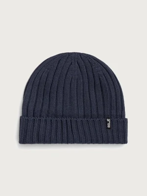 Obrázek produktu Jack Wolfskin pletená čepice s vlnou RIB KNIT námořnická modř