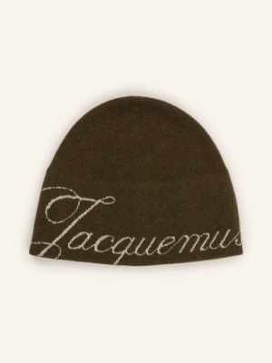 Obrázek produktu Jacquemus Čepice Le Bonnet Atelier S Merino Vlnou olivová / krémová
