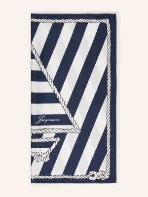 Obrázek produktu Jacquemus Hedvábný Šátek Le Foulard Bateau Corde tmavě modrá / bílá