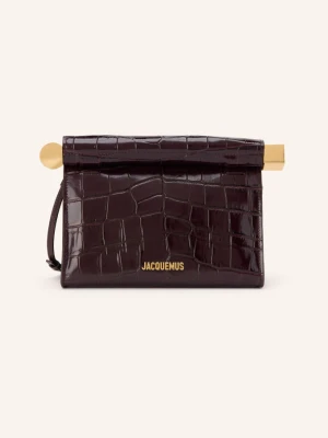 Obrázek produktu Jacquemus Psaníčko Le Sac Rond Carre tmavě červená / zlatá