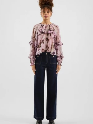 Obrázek produktu Jeans / High Rise / Wide Leg / Klasické seprání QS modrá