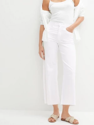 Obrázek produktu Jeansy 7 / 8, wide fit BonPrix biały