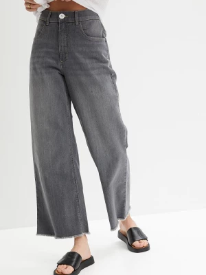 Obrázek produktu Jeansy 7 / 8, wide fit BonPrix szary