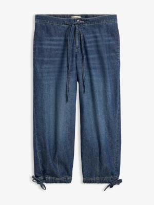 Obrázek produktu Jeansy barrel, mid waist, cropped BonPrix niebieski