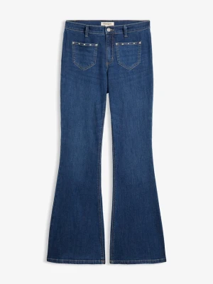 Obrázek produktu Jeansy Bootcut, średni stan BonPrix niebieski