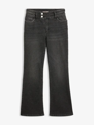 Obrázek produktu Jeansy bootcut z wysokim stanem BonPrix czarny