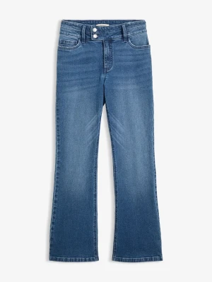 Obrázek produktu Jeansy bootcut z wysokim stanem BonPrix niebieski