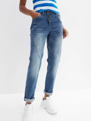 Obrázek produktu Jeansy boyfriend, niski stan, ze stretchem BonPrix niebieski