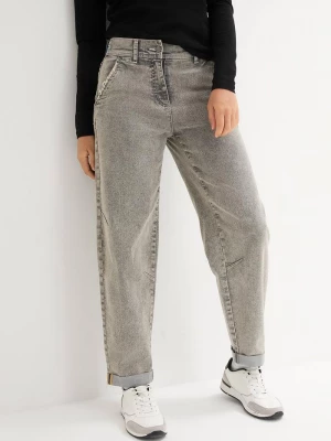 Obrázek produktu Jeansy boyfriend z efektem vintage BonPrix szary