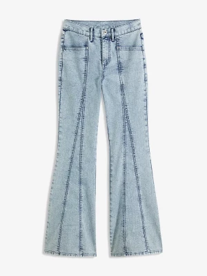 Obrázek produktu Jeansy dzwony, high waist BonPrix niebieski